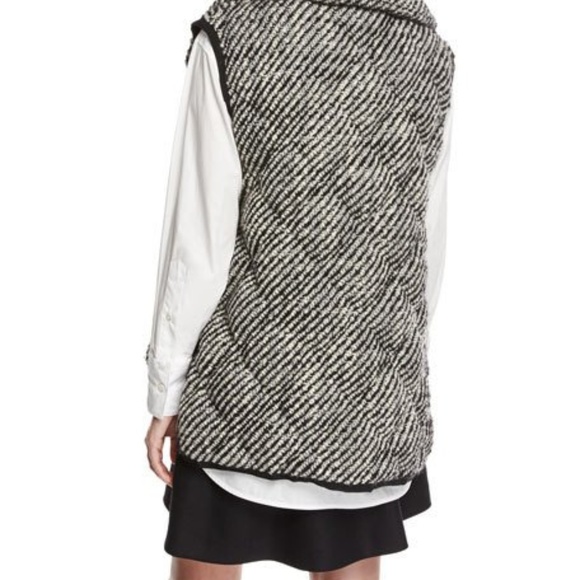 Moncler Eleagnus Wool Down Vest Fur Collar size 1 - Picture 3 of 8